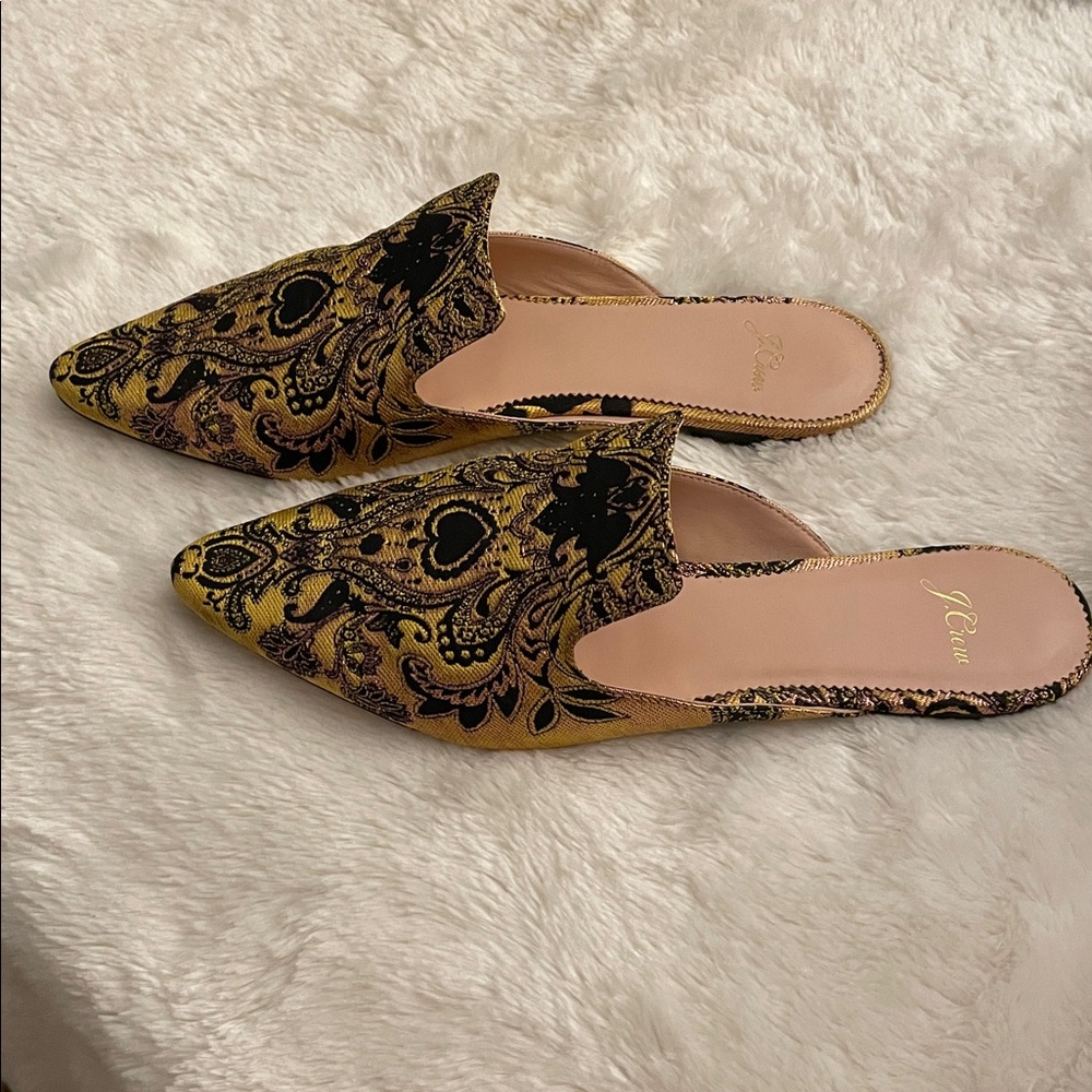 J. Crew Pointy Toe Mules Size 9.5 - Picture 5 of 10